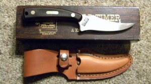 Schrade USA 152OT Sharpfinger Fixed Blade Knife w/Sheath - NIB