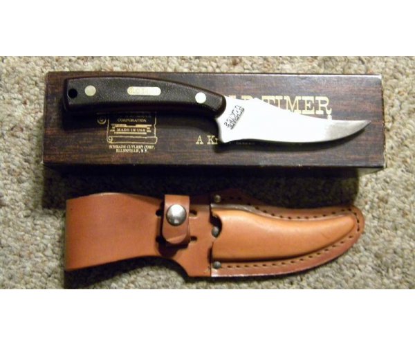 Schrade USA 152OT Sharpfinger Fixed Blade Knife w/Sheath NIB