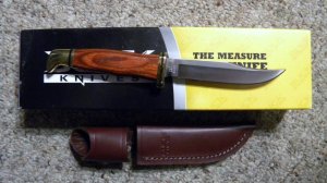 Buck 102 USA Cocobola Woodsman Hunting Sheath Knife c.2008 - NIB