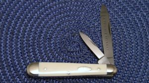 J Primble Belknap Germany Genuine Ivory 2 Blade Jack Knife - c.1955