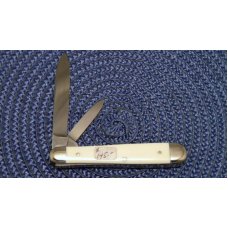 J Primble Belknap Germany Genuine Ivory 2 Blade Jack Knife - c.1955 J Primble Belknap Germany Genuine Ivory 2 Blade Jack Knife - c.1955
