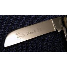 Queen #32 Winterbottom Bone Large Congress Knife No Tang Stamp Etched c.1960's Queen #32 Winterbottom Bone Large Congress Knife No Tang Stamp Etched c.1960's