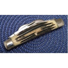Queen #32 Winterbottom Bone Large Congress Knife No Tang Stamp Etched c.1960's Queen #32 Winterbottom Bone Large Congress Knife No Tang Stamp Etched c.1960's