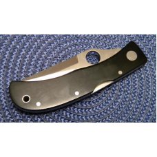 Spyderco Jess Horn AUS-8 Japan Black Micarta Serrated Folding Lockback Knife