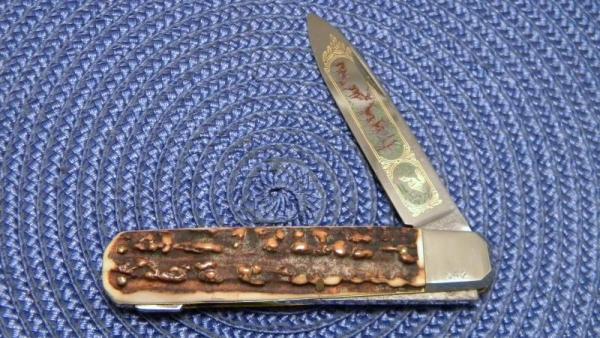 Parker Frost Stainless Solingen Germany Stag Lockback Knife
