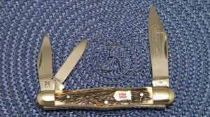 Robt Klaas Kissing Crane Solingen Germany Stag 2735 Whittler Knife c.1974