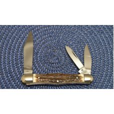 Robt Klaas Kissing Crane Solingen Germany Stag 2735 Whittler Knife c.1974 Robt Klaas Kissing Crane Solingen Germany Stag 2735 Whittler Knife c.1974