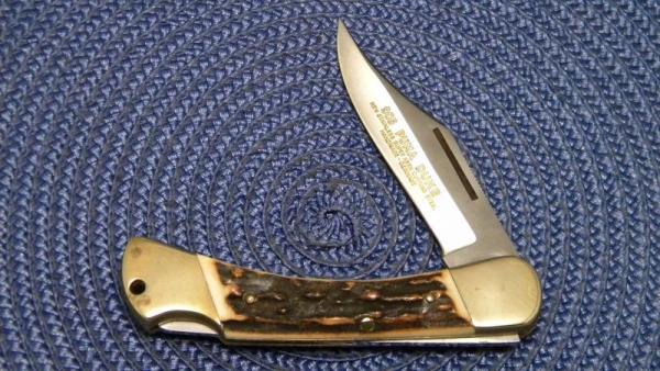 Puma Germany Stainless Stag 905 Duke Folding Lockback Knife c.1974