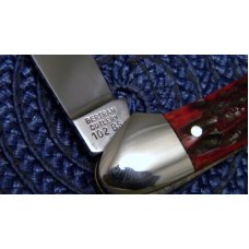 Bertram Cutlery Hen & Rooster Solingen Germany 102 BS Red Bone Mini Canoe Knife Bertram Cutlery Hen & Rooster Solingen Germany 102 BS Red Bone Mini Canoe Knife