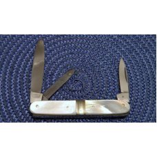 Booth Bros. Celebrated Rostfrei Solingen Germany Pearl Stockman Knife Booth Bros. Celebrated Rostfrei Solingen Germany Pearl Stockman Knife