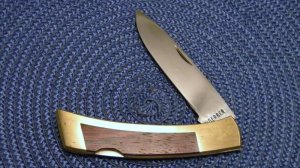 Gerber Portland, OR 97223 USA Brass Folding Lockback Knife