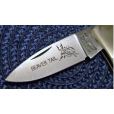 Parker Cut Co. Surgical Steel Japan Pearl Beaver Tail Lockback Knife Parker Cut Co. Surgical Steel Japan Pearl Beaver Tail Lockback Knife