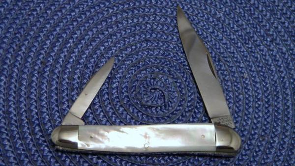 Christians Solingen Germany Pearl Serpentine Knife Christians Solingen Germany Pearl Serpentine Knife
