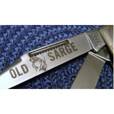 Sargent USA Old Sarge Pearl & Abalone Pearl Stockman Knife Sargent USA Old Sarge Pearl & Abalone Pearl Stockman Knife