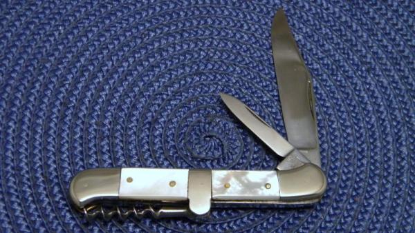 J Crown R Pearl Corkscrew Knife