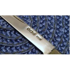 Vintage Fruit Knife Carved Pearl Handles w/Sterling Silver Blade - C. 1905 - Sheffield Vintage Fruit Knife Carved Pearl Handles w/Sterling Silver Blade - C. 1905 - Sheffield