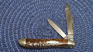 Case Tested XX 1920-1940 Green Bone 6220 Long Pull Peanut Knife
