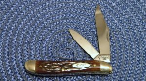 Case XX 1940-64 Late Rogers Bone 6220 Peanut Knife