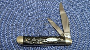 Case XX 1940-49 Rough Black 6220 Peanut Knife