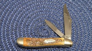 Case XX  USA 1965-69 Stag 5220 Peanut Knife