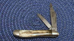 Case XX USA 2 Dot (1978) Appaloosa Bone A6220 Peanut Knife