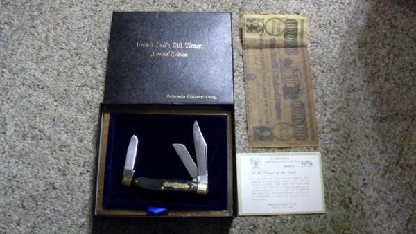 Schrade G.D.O.T USA Delrin Grand Dad's Old Timer Limited Edition Stockman Knife - NIB Schrade G.D.O.T USA Delrin Grand Dad's Old Timer Limited Edition Stockman Knife - NIB