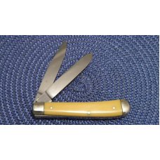 Carl Schlieper Solingen Germany German Eye 20Y Yellow Trapper Knife