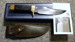 Smith & Wesson USA 6010 Blackie Collins Design Bowie Sheath Knife c.1975