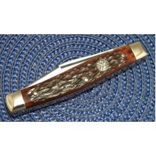 Battle Axe Brand Shouse & Hardin Germany Bone Stockman Knife