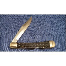 Winchester Trademark USA 1988 Bone 1950 Banana Lockback Knife Winchester Trademark USA 1988 Bone 1950 Banana Lockback Knife