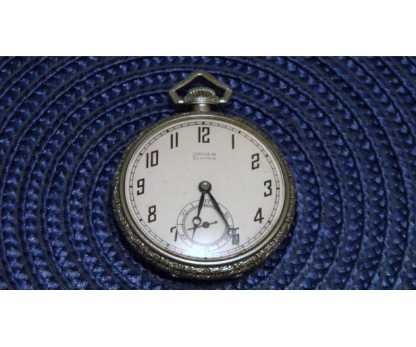 Gruen semithin sale pocket watch