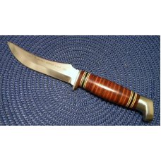 Boker Tree Brand USA 162 Stacked Leather Sheath Knife c.1950's-1960's Boker Tree Brand USA 162 Stacked Leather Sheath Knife c.1950's-1960's