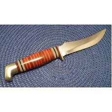 Boker Tree Brand USA 162 Stacked Leather Sheath Knife c.1950's-1960's Boker Tree Brand USA 162 Stacked Leather Sheath Knife c.1950's-1960's