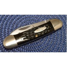 Case XX USA 1970's Bone 62131 Etched Canoe Knife Case XX USA 1970's Bone 62131 Etched Canoe Knife