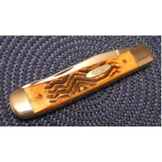 Case XX SS USA 5 Dot (1995) Second Cut Stag 5254 Trapper Knife Case XX SS USA 5 Dot (1995) Second Cut Stag 5254 Trapper Knife