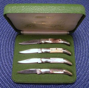 Frost Cutlery Surgical Steel Japan Little Tex Knife Set of 4 Miniature Knives - NIB
