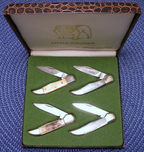 Frost Cutlery Surgical Steel Japan Little Bulldog Knife Set of 4 Miniature Knives - NIB