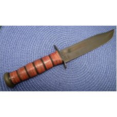 KA-BAR Olean, NY USA 1217 USMC Fighting Knife & Leather Sheath - NIB KA-BAR Olean, NY USA 1217 USMC Fighting Knife & Leather Sheath - NIB