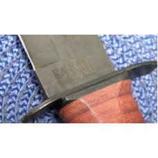KA-BAR Olean, NY USA 1217 USMC Fighting Knife & Leather Sheath - NIB KA-BAR Olean, NY USA 1217 USMC Fighting Knife & Leather Sheath - NIB
