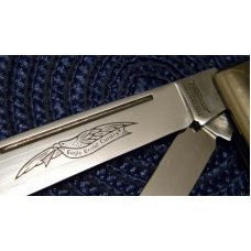 Parker Cut. Co. Japan Smooth Bone Eagle Brand One Arm Pillbuster Knife - NIB Parker Cut. Co. Japan Smooth Bone Eagle Brand One Arm Pillbuster Knife - NIB
