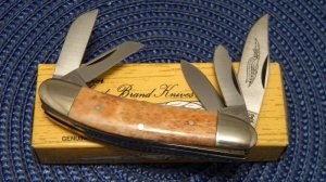 Parker Cut. Co. Japan Smooth Bone Eagle Brand Sowbelly Knife - NIB