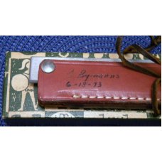 Gerber Portland, OR 97223 USA Sportsman's Steel Knife Sharpener with Leather Sheath Handle in Box