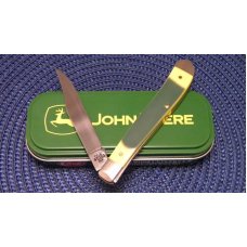 Case XX USA 2012 Delrin 41046 SS John Deere Slimline Trapper Knife - NIB Case XX USA 2012 Delrin 41046 SS John Deere Slimline Trapper Knife - NIB
