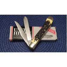 Schrade + USA 285UH Uncle Henry Staglon Fur - Fish - Game Pro Trapper Knife - NIB Schrade + USA 285UH Uncle Henry Staglon Fur - Fish - Game Pro Trapper Knife - NIB