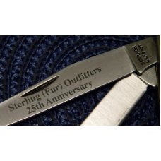Schrade USA 94OT Old Timer Gunstock Trapper Knife Sterling (Fur) Outfitters 25th Anniversary - NIB Schrade USA 94OT Old Timer Gunstock Trapper Knife Sterling (Fur) Outfitters 25th Anniversary - NIB