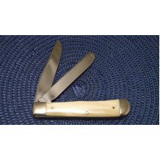 Case XX USA 6 Dot (1984) Bone 6254 New Grind Trapper Knife - John Wayne the Case XX USA 6 Dot (1984) Bone 6254 New Grind Trapper Knife - John Wayne the