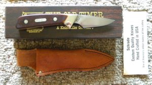 Schrade USA 156OT Delrin Lit'l Finger Fixed Blade Knife w/Sheath - NIB