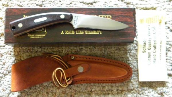 Schrade USA 154OT Drop Point Hunter Sharpfinger Knife w/Sheath - NIB Schrade USA 154OT Drop Point Hunter Sharpfinger Knife w/Sheath - NIB