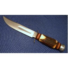 Edge Brand Solingen Germany Stag 473 Fixed Blade Sheath Knife