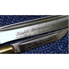 Puukko Finland Horse Head Fixed Blade Twin Knife Set & Sheath
